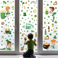 Irish St. Parrick Window Stickers Girls Beer Holiday Atmosphere Shopping Mall Window Decoration Stat