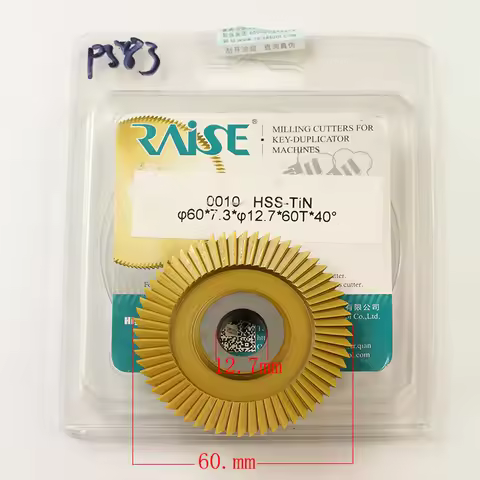 Raise Milling Cutter 0010 (60X7.3X12.7) For Wenxing Key Cutting Machine 100A,100A1,100A2,100A3(one P