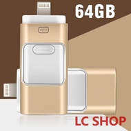 3in1 MicroDrive Brand 64gb Mini Usb Metal Pen Drive /Otg Usb Flash Drive For iPhone 5/5s/5c/6/6 Plus