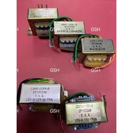 EKK  0-6-9V@7VA/6-0-6V@7VA/9-0-9V@7VA/12-0-12V@7VA/15V-0-15V@7VA TRANSFORMERS (DOUBLE OUTPUT)