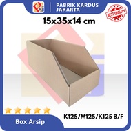 Cardboard Box Bin Archive Box/ Document/ Size 15x35x14 cm Storage/