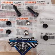 ORIGINAL YAMAHA Y125Z R SEAT HANDLE BOLT AND BOLT COVER 341-23469-00 90338-08163 91317-08030