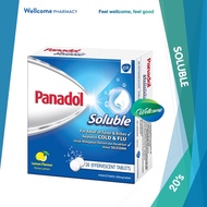 Panadol Soluble Effervescent Tablets - Lemon Flavour - 20's