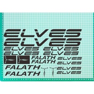 Cutting sticker elves falath road bike sticker