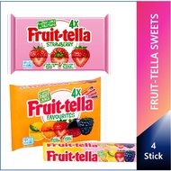 Fruit-Tella - Sweet Favorites With Fruit Juice (3-4 Sticks) 123g Soft Gummies 140g