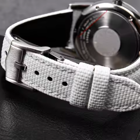 MZDTIMK FKM Rubber Sailcloth Signature Watch Strap 18mm19mm 20mm 21mm 22mm For Omega For Tudor Rolex