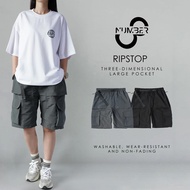 [number 8] (063) Multi-Pocket Zipper Tear-Resistant Overall Shorts Fabric Quick-Drying/Non-Rubbing/N