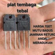 C 5198 a 1941 Original Set 1 Pair 1X C598 & 1X A1941 Original Heatsink Thick Yellowish Original Phot