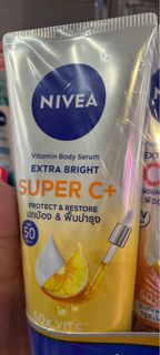 現貨Nivea 泰國 防曬霜 Body Serum EXTRA BRIGHT SUPER C+ SPF 50 妮維雅 防護美白 維生素C