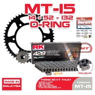 RK chain sprocket and Yamaha MT-15 rubber seal
