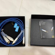 開博爾單晶銅鍍銀XLR平衡轉RCA線2米