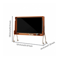 Mobile TV Stand sturdy wood TV console Nordic design space-saving living room portable vintage desig