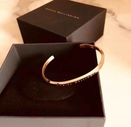 Gelang WD || classic CUFF WD premium gold rosegold silver wanita titanium