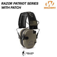 Walker - Razor Patriot Series Electronic Muffs + Patch หูฟังแบบครอบหู ติดแพทช์ได้ Headphones หูฟังตั