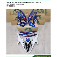 Rapido Coverset cover set (sticker Tanam) NVX V1 THAI AEROX 155  Colour : BLUE