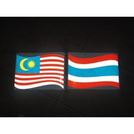 Sticker Bendera Refleks dan biasa (custom)