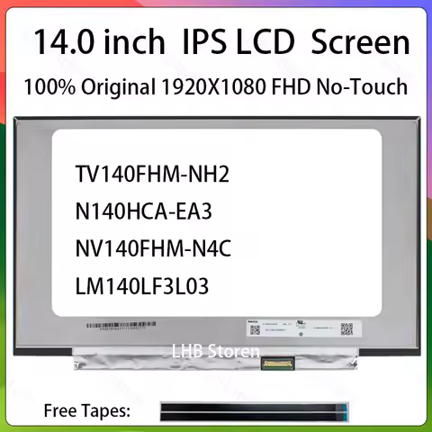 14 Inch Laptop LCD Screen TV140FHM NH2 TV140FHM-NH2 N140HCA-EA3 NV140FHM-N4C LM140LF3L03 Display Mat