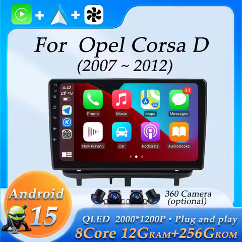 9 '' Android 15 for Opel Corsa D 2009 - 2012 Wireless CarPlayGPS Navi DSP Stereo Car Radio Multimedi