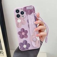 Summer Phone Case Spring Daisy 1pc Tpu Wristband Printed Mobile Phone Protective Case, With Support 