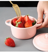 Bộ Đĩa Sứ Decor Màu Hồng Chén Dĩa🌺 Dễ Thương Cute Cao Cấp🌺 V55