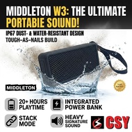 [BLUETOOTH SPEAKER] 🔊Middleton W3 Portable Bluetooth Speaker | 20H+ Playtime | IP67 Waterproof Sound