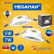 [SIRIM] MEGAMAN LED Eyeball Downlight 5W 7W Super Bright Energy Saving Eyes care LED Light Eye ball Spot light