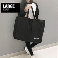 [SG] BYOB Recycle Foldable Shopping Bag Grocery Tote Bag Lightweight Large Capacity Black Eco-Friend