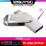SanDisk Ultra Dual Drive Luxe USB 3.2 Type-C Thumb Drive Flash Drive 400MB/s 256GB 512GB 1TB DC4 12B