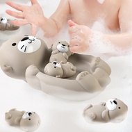 Children's Bathroom Floating Animal Otter Sealed Floating Toy Toy Water Bathing Play Infant S4m0