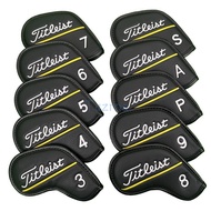10pics/a Lot Golf Club Iron Headcover (3,4,5,6,7,8,9,P,A,S) for Iron Head Cover Pu Leather Sports Go