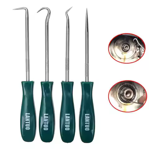 Car Auto Vehicle Oil Seal Screwdrivers Set 4Pcs O-Ring Seal Gasket Puller Remover Pick Hooks Tools C