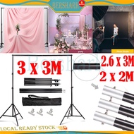 Background Stand Photo Studio Kit Foto Backdrop Stand Photography Support Set + Storage Bag & Clip 3