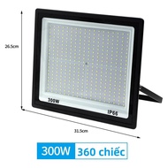 Đèn Pha LED Độ Sáng Cao 100W 200W 300W IP66 Chiếu Sáng Ngoài Trời Chống Nước Cho Đường Vườn - Đèn LE
