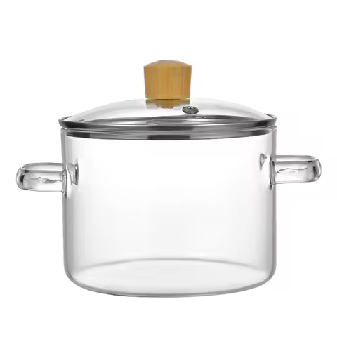 Hot Selling-Cookware For Stovetop-Glass Pot For Cooking On Stove, 1.6L Clear Simmer Pot, Potpourry G