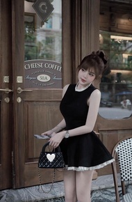 Đầm thiết kế dáng ngắn sát nách bèo MPB chuẩn style trẻ trung năng động phù hợp mặc nhiều dịp