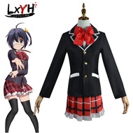 🎉Cosplay🎉  【LXYH- COSER KING】 Anime Love Chunibyo &amp Other Delusions Takanashi Rikka Cosplay ชุดคอ