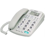 ㊣ 高雄歡迎自取 ㊣免運 歌林來電顯示電話機 KTP-WDP01 (灰色) 大按鍵 大字體 電話機 2組快撥記憶鍵 耐用