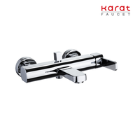 Karat Faucet ก๊อกผสมอ่างอาบน้ำแบบก้านโยกติดผนัง สำหรับฝักบัวสายอ่อน รุ่น KF-20-720-50