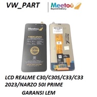 LCD REALME C30/C30S/C33/C33 2023/NARZO 50I LCD TOUCHSCREENPrime Original