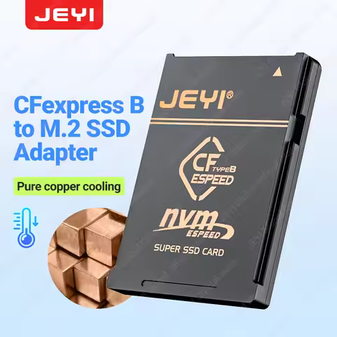 JEYI 2230 M.2 NVMe SSD to CFE Type-B Pure Copper Adapter, Expansion Memory CFexpress Card For NIKON 