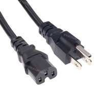 USA 3 Prong to C15 Power Cord, US NEMA 5-15P Male to IEC320 C15 Female Power Extension Cable Cord,10