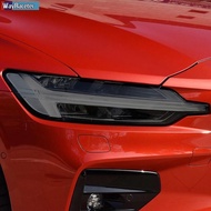 2 Pcs Car Headlight Protective Film Vinyl Protection Transparent Black TPU Sticker For Volvo S60 V60