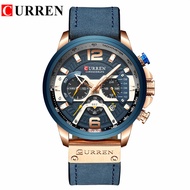 Ready Stock Fast Shipping CURREN/Karien 8329 Trendy Men's Waterproof Watch Six-Hand Multi-Function F