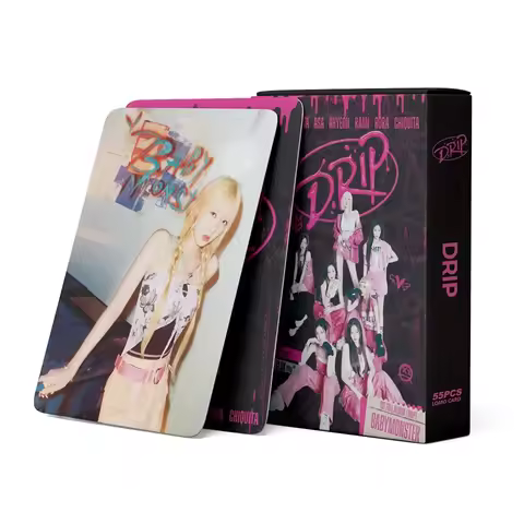 55pcs/set Kpop BABY MONSTER Lomo Cards New Photo Album DRIP RAMI AHYEON BABYMONSTER Photocards High 