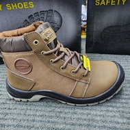 Safety JB Shoes ZS009 midcut Lace up Sport Safety Shoes Brown Black 009 New High-Quality Safety Work