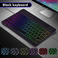 iMI  คีย์บอร์ดและเมาส์ RGB Keyboard บลูทูธไร้สาย มีไฟแบ็คไลท์ LED 7สี  ขนาดเล็ก สําหรับ Pad Tablet Android