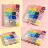 24 Colors 2.6mm Fuse Beads Refill Material, Handmade Melted Beads Pixel Art DIY Puzzle, 3D Puzzle DI