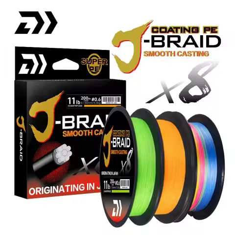 2024 Original DAIWA-JJ Braid Expedition X8 150/200M 8 strands Fishing Line PE Super Line Sea Fishing