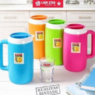 Lion Star Thermo Water Jug 1.7L/2.5L Thermos Flask Hot Cold Thermo Jag Air Tahan Panas Sejuk Teko Air Plastik Botol Raya