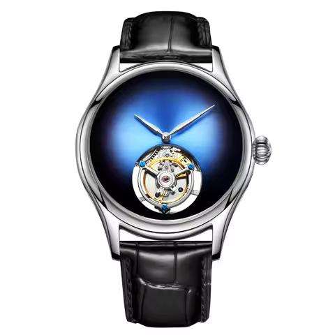 AESOP Flying Tourbillon Skeleton Watch For Men Mechanical Waterproof Mens Watches Top Brand Luxury M